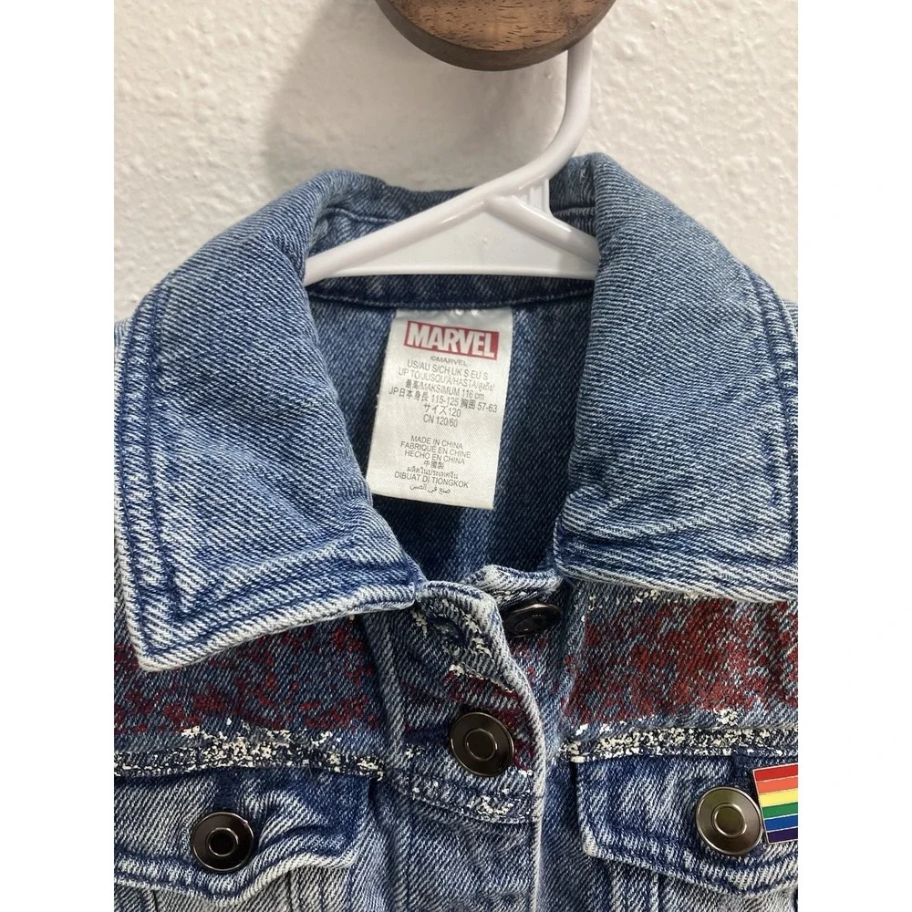 Disney Marvel America Chavez Denim Jacket Doctor Strange Youth Size‎ Small